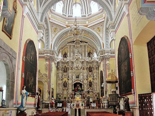 Paseo por Mexico Interior de Templo de San Juan de Dios en Puebla