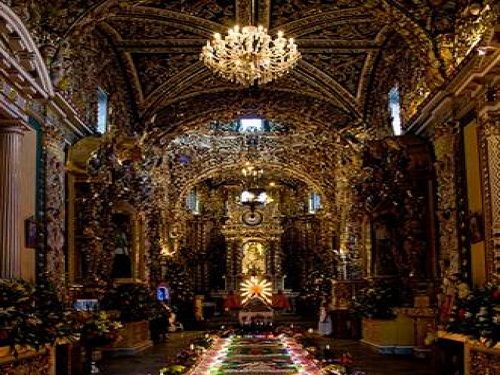 Paseo por México | Interior de Iglesia de Santa María Tonantzintla en San  Andrés Cholula