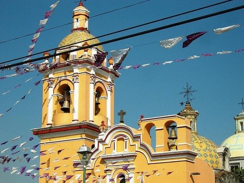 Paseo por Mexico Iglesia Santiago Xicozingo en San Andrés Cholula