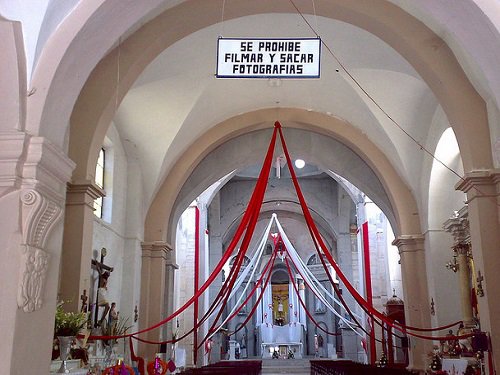 Paseo por Mexico Interior de Iglesia de San Cristóbal en Tepeojuma