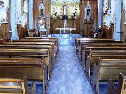Paseo por Mexico Interior de la Capilla del Sagrado Corazón en Chiautempan