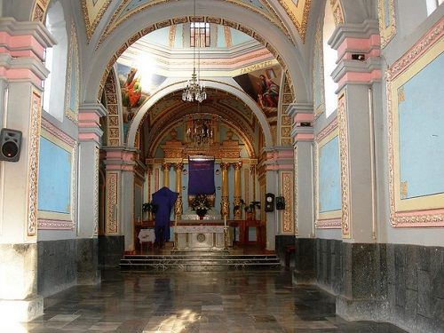 Paseo por Mexico Interior del Templo de Nuestra Señora de Loreto en Españita
