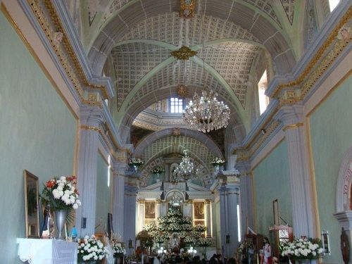 Paseo por Mexico Interior de Templo San Lucas Evangelista en San Lucas Tecopilco