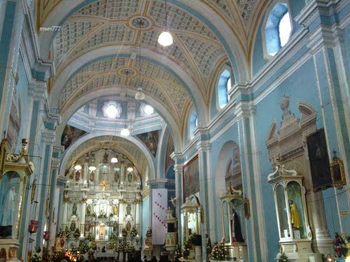 Paseo por Mexico Interior de la Iglesia de Santiago en Tetla de la solidaridad