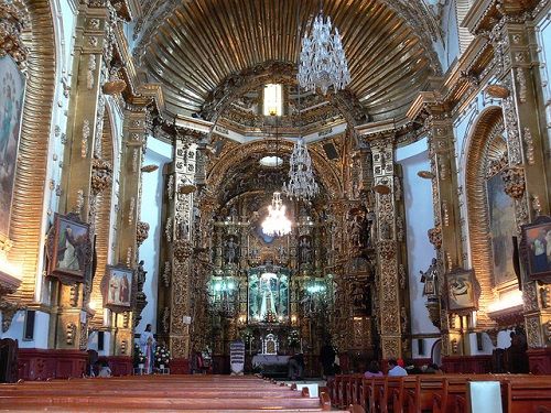 Paseo por Mexico Interior del Santuario de Nuestra Señora de Ocotlán en Tlaxcala