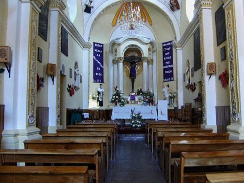 Paseo por Mexico Interior de la Iglesia San Nicolás Tolentino en Tlaxcala